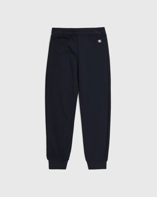 Champion Pantaloni Da Tuta In French Terry Nero Bambina