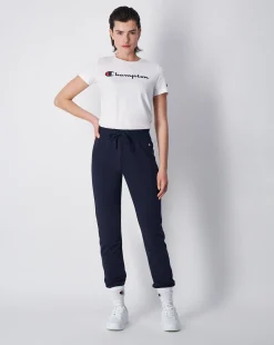 Champion Pantaloni Da Tuta C Logo Patch Blu Donna