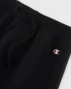 Champion Pantaloni Da Tuta C Logo Patch Nero Donna