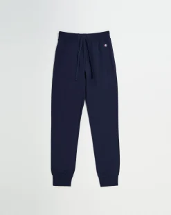 Champion Pantaloni Da Tuta C Logo Patch Blu Donna
