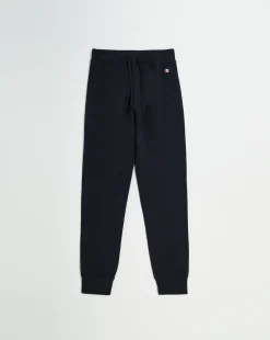 Champion Pantaloni Da Tuta C Logo Patch Nero Donna