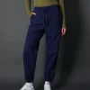Champion Pantaloni Minimalist Con Tache e Polsino Blu Donna