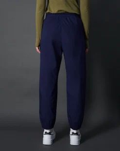 Champion Pantaloni Minimalist Con Tache e Polsino Blu Donna
