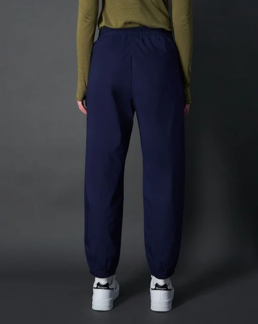 Champion Pantaloni Minimalist Con Tache e Polsino Blu Donna