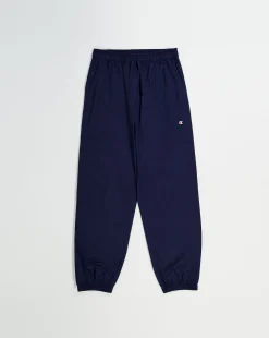 Champion Pantaloni Minimalist Con Tache e Polsino Blu Donna