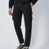 Champion Pantaloni Slim Fit Con Polsino Nero Uomo