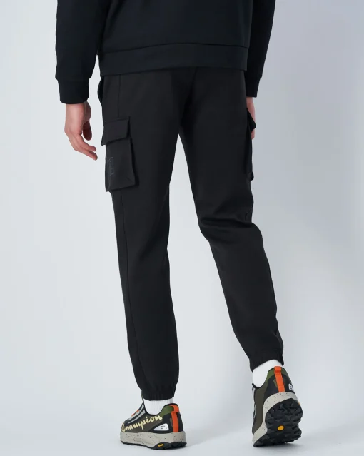 Champion Pantaloni Slim Fit Con Polsino Nero Uomo