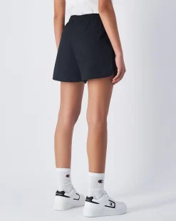Champion Short Icons in Cotone Strech Nero Donna