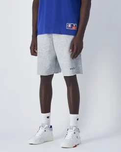 Champion Shorts Con Tasche in Terry Grigio Uomo