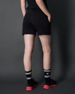 Champion Shorts Icons Mini Logo Nero Donna