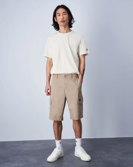 Champion T-Shirt Comfort Fit Con C Logo Bianco Uomo