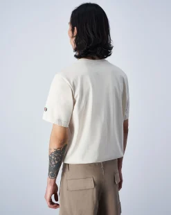 Champion T-Shirt Comfort Fit Con C Logo Bianco Uomo