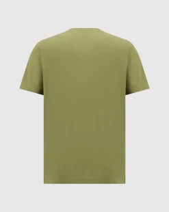 Champion T-Shirt Comfort-Fit Tonal Logo Verde Uomo