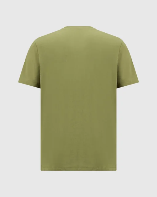 Champion T-Shirt Comfort-Fit Tonal Logo Verde Uomo