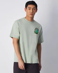 Champion T-Shirt Girocollo Eco Future Graphic Verde Uomo