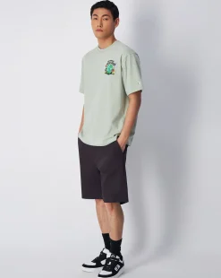 Champion T-Shirt Girocollo Eco Future Graphic Verde Uomo