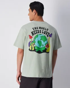 Champion T-Shirt Girocollo Eco Future Graphic Verde Uomo