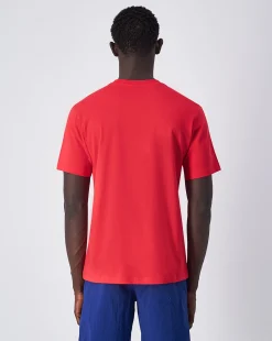 Champion T-Shirt Girocollo Icons Mini Logo Rosso Uomo