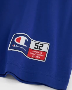 Champion T-Shirt Girocollo USA Retro Sport Blu Uomo