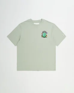 Champion T-Shirt Girocollo Eco Future Graphic Verde Uomo
