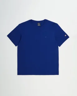Champion T-Shirt Girocollo Icons C-Logo Blu Uomo