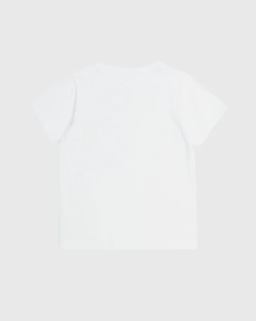 Champion T-shirt In Jersey Con Logo Bianco Bambina