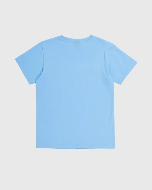 Champion T-Shirt Logo Champion In Cotone Blu Bambino