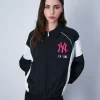 Champion x MLB Top Vestibilità Rilassata New York Yankees Nero Donna