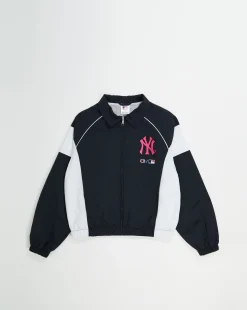 Champion x MLB Top Vestibilità Rilassata New York Yankees Nero Donna