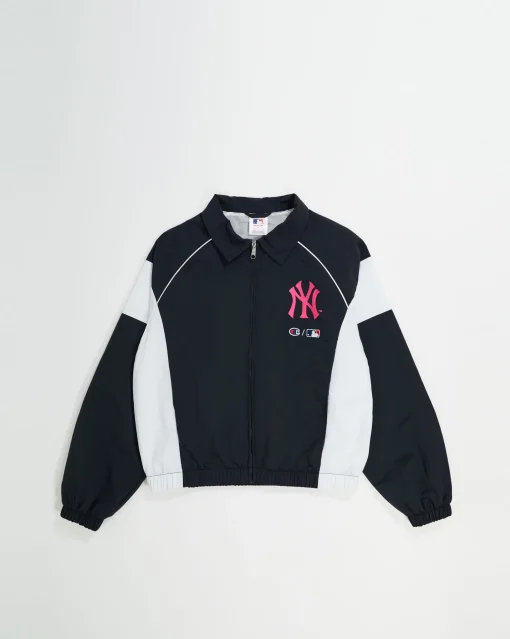 Champion x MLB Top Vestibilità Rilassata New York Yankees Nero Donna