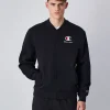 Felpa bomber in felpa con logo C grande Nero Uomo