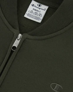 Felpa Bomber Script Shop Verde Donna