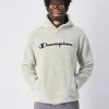Felpa Chiusa Con Cappuccio Big Logo Grigio Uomo