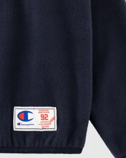 Felpa Colour Block con cappuccio Blu Bambino