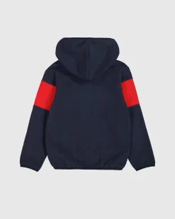 Felpa Colour Block con cappuccio Blu Bambino