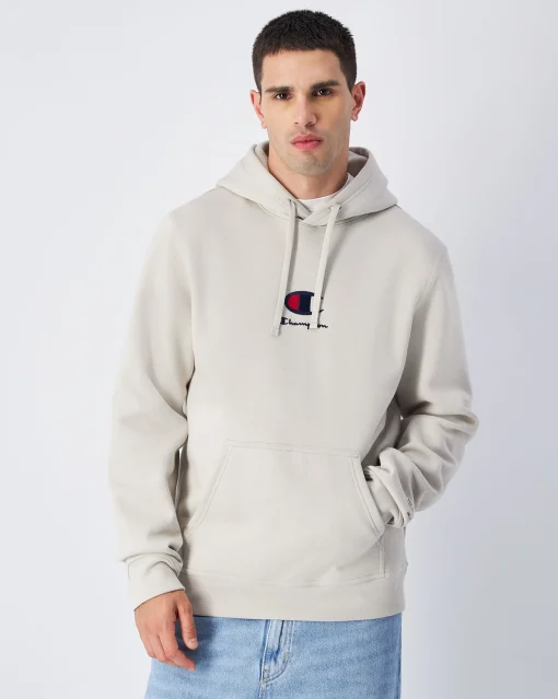 Felpa con cappuccio con logo C grande Grigio Uomo