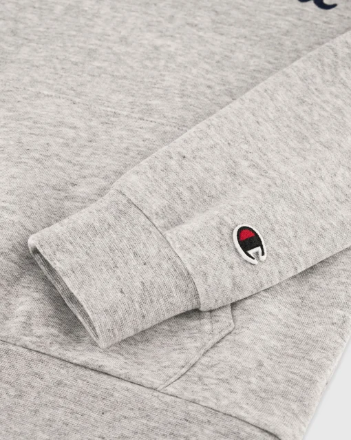 Felpa con cappuccio con logo grande Grigio Bambino