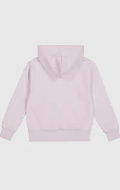 Felpa con cappuccio con logo grande Viola Bambina