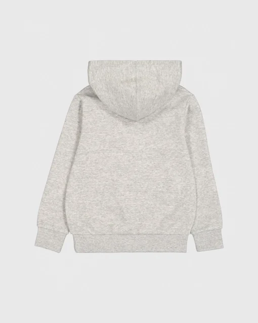 Felpa con cappuccio con logo grande Grigio Bambino