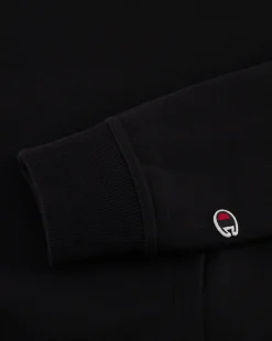 Felpa con cappuccio con logo grande Nero Uomo