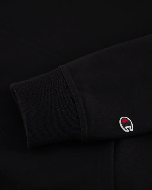 Felpa con cappuccio con logo grande Nero Uomo