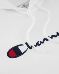Felpa con cappuccio con logo grande Bianco Uomo