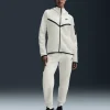 Felpa con cappuccio e zip a tutta lunghezza Tech Fleece Bianco Donna