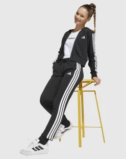 Felpa con cappuccio Essentials Full-Zip Junior Nero Bambina