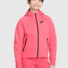 Felpa con cappuccio Full Zip Tech Fleece Rosa Bambina