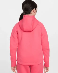 Felpa con cappuccio Full Zip Tech Fleece Rosa Bambina