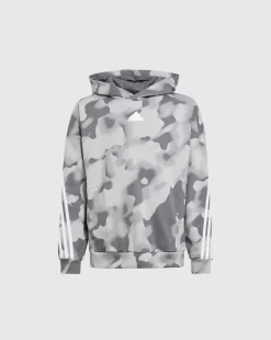 Felpa con cappuccio Future Icons Camo Printed Verde Bambino