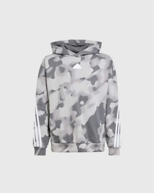 Felpa con cappuccio Future Icons Camo Printed Verde Bambino