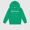Felpa Con Cappuccio Icons Verde Bambino