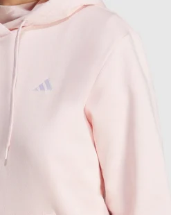 Felpa Con Cappuccio Small Logo Rosa Donna